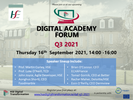 HSE Digital Academy Forum (DAF) Q3 2021