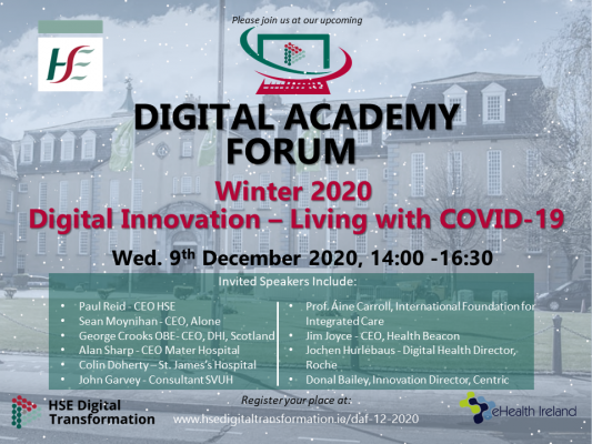 Lineup for Digital Academy Forum (DAF) Q4 2020